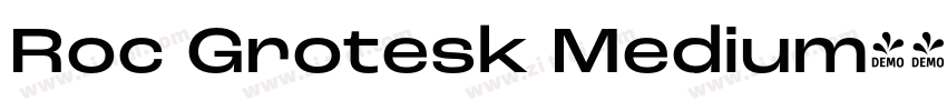 Roc Grotesk Medium字体转换